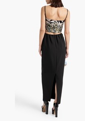 Valentino Garavani - Cropped metallic brocade top - Black - IT 40