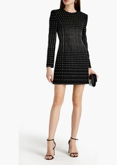 Valentino Garavani - Crystal-embellished crepe mini dress - Black - IT 42