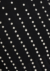 Valentino Garavani - Crystal-embellished knitted mini dress - Black - S