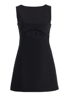 Valentino Garavani - Cutout Silk-Wool Crepe Mini Dress - Black - IT 44 - Moda Operandi