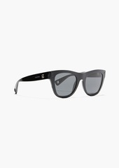Valentino Garavani - D-frame studded acetate sunglasses - Black - OneSize
