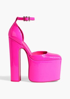 Valentino Garavani - DiscoBox patent-leather platform pumps - Pink - EU 36.5