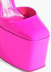 Valentino Garavani - DiscoBox patent-leather platform pumps - Pink - EU 36.5