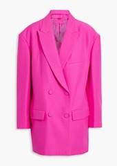 Valentino Garavani - Double-breasted wool and silk-blend crepe blazer - Pink - IT 38