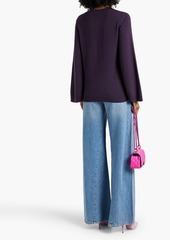 Valentino Garavani - Embellished cashmere sweater - Purple - XS