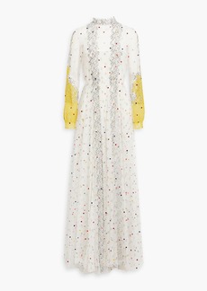 Valentino Garavani - Embellished corded lace and tulle gown - White - IT 46