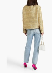 Valentino Garavani - Embellished metallic bouclé-tweed jacket - Metallic - IT 44