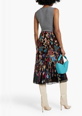 Valentino Garavani - Embellished tulle midi skirt - Multicolor - US 2