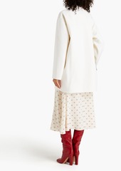 Valentino Garavani - Embellished wool and cashmere-blend felt coat - White - IT 44