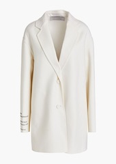 Valentino Garavani - Embellished wool and cashmere-blend felt coat - White - IT 44