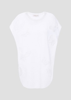 Valentino Garavani - Embroidered beaded stretch-knit top - White - S