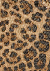 Valentino Garavani - Embroidered leopard-print wool and cahmere-blend sweater - Animal print - L