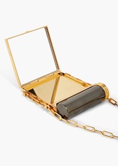 Valentino Garavani - Gold-tone enamel compact mirror - Metallic - OneSize