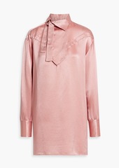 Valentino Garavani - Hammered-satin mini dress - Pink - IT 44