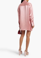 Valentino Garavani - Hammered-satin mini dress - Pink - IT 44