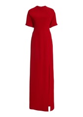 Valentino Garavani - High-Slit Cady Silk Gown - Red - IT 40 - Moda Operandi