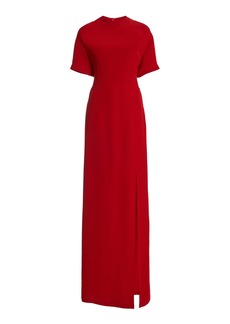 Valentino Garavani - High-Slit Cady Silk Gown - Red - IT 42 - Moda Operandi