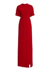 Valentino Garavani - High-Slit Cady Silk Gown - Red - IT 42 - Moda Operandi