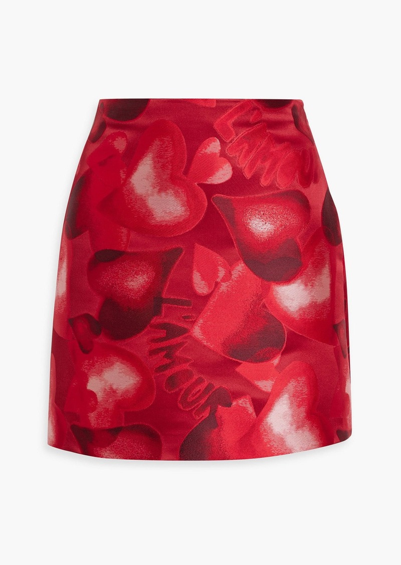 Valentino Garavani - Jacquard mini skirt - Red - IT 40