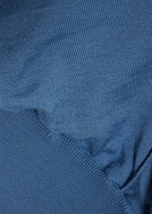 Valentino Garavani - Lace-paneled draped wool sweater - Blue - S