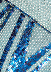 Valentino Garavani - Layered embellished silk top - Blue - IT 38