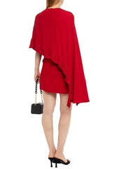 Valentino Garavani - Layered ruffled crepe mini dress - Red - IT 42