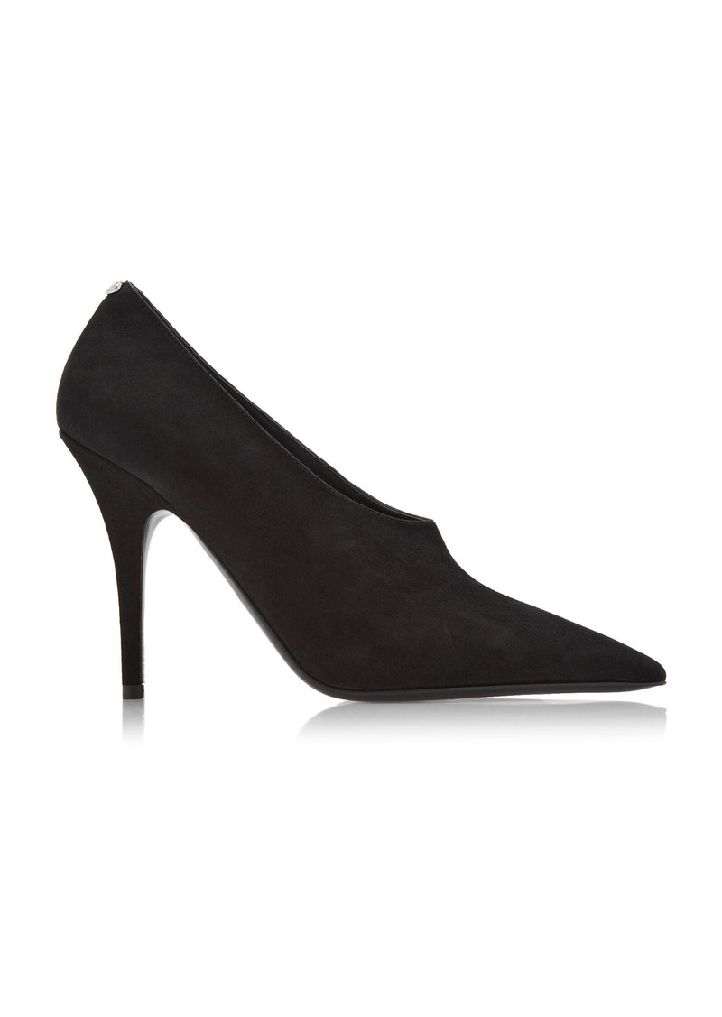 Valentino Garavani - Le Salon Suede Pumps - Black - IT 38 - Moda Operandi