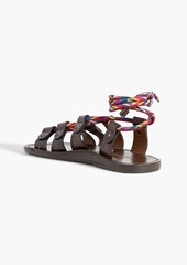 Valentino Garavani - Leather and cord sandals - Brown - EU 39