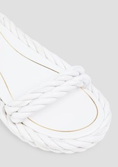 Valentino Garavani - The Rope woven leather sandals - White - EU 36
