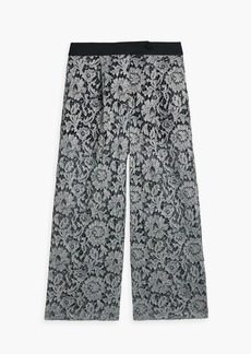 Valentino Garavani - Metallic corded lace culottes - Metallic - IT 42