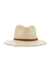 Valentino Garavani - Moon VLogo Raffia Fedora - Neutral - EU 56 - Moda Operandi