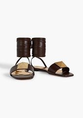 Valentino Garavani - One Stud leather sandals - Brown - EU 36.5