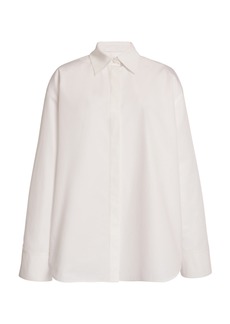 Valentino Garavani - Oversized Cotton Shirt - White - IT 40 - Moda Operandi