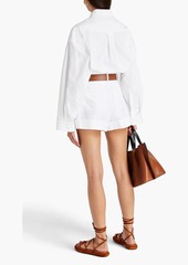 Valentino Garavani - Pleated cotton shorts - White - IT 38