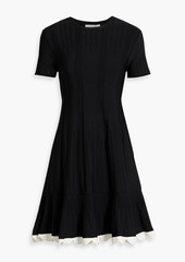 Valentino Garavani - Pointelle-knit mini dress - Black - S