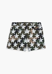 Valentino Garavani - Printed cotton-twill shorts - Green - IT 36