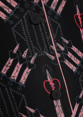 Valentino Garavani - Printed silk crepe de chine shirt - Black - XS