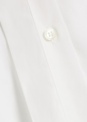 Valentino Garavani - Pussy-bow cotton-poplin shirt - White - IT 36