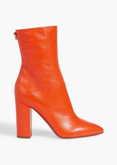 Valentino Garavani - Ringstud leather ankle boots - Orange - EU 40