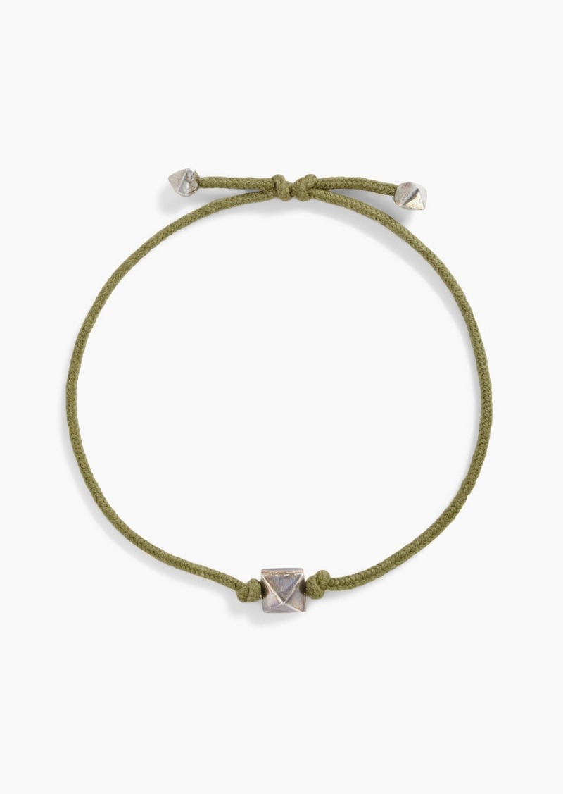 Valentino Garavani - Rockstud cord bracelet - Green - OneSize
