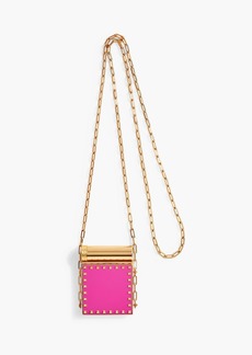 Valentino Garavani - Rockstud gold-tone and enamel lipstick holder - Pink - OneSize