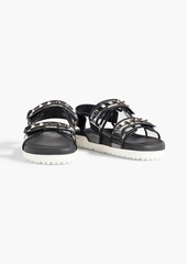 Valentino Garavani - Rockstud leather and PVC slingback sandals - Black - EU 40.5