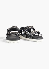 Valentino Garavani - Rockstud leather and PVC slingback sandals - Black - EU 41