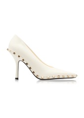 Valentino Garavani - Rockstud Leather Pumps - Ivory - IT 39.5 - Moda Operandi