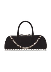 Valentino Garavani - Rockstud Leather Top Handle Bag - Black - OS - Moda Operandi