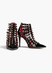Valentino Garavani - Rockstud patent-leather ankle boots - Black - EU 36.5