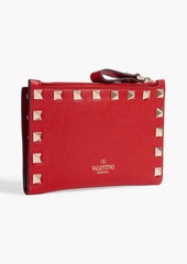Valentino Garavani - Rockstud leather cardholder - Red - OneSize