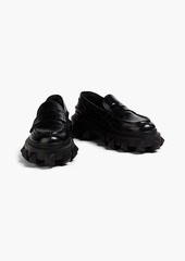 Valentino Garavani - Rockstud leather platform loafers - Black - EU 36