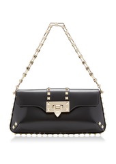 Valentino Garavani - Rockstud Small Leather Clutch - Black - OS - Moda Operandi