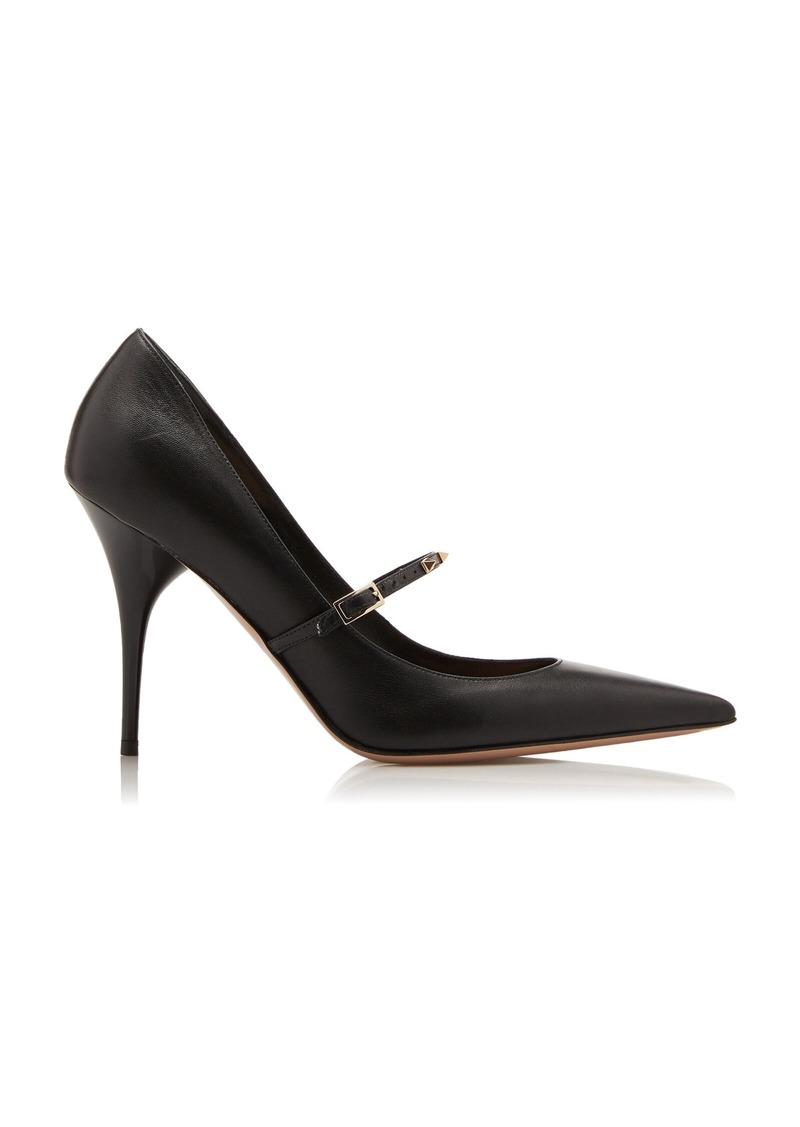 Valentino Garavani - Rockstud Wispy Leather Pumps - Black - IT 36 - Moda Operandi